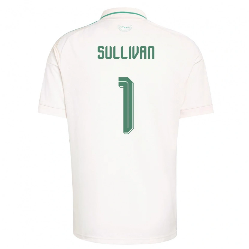 Danxen Pánské Wales Laura O Sullivan #1 Bílá Hnědá Zelená Daleko Hráčské Dresy 26-28 Dres