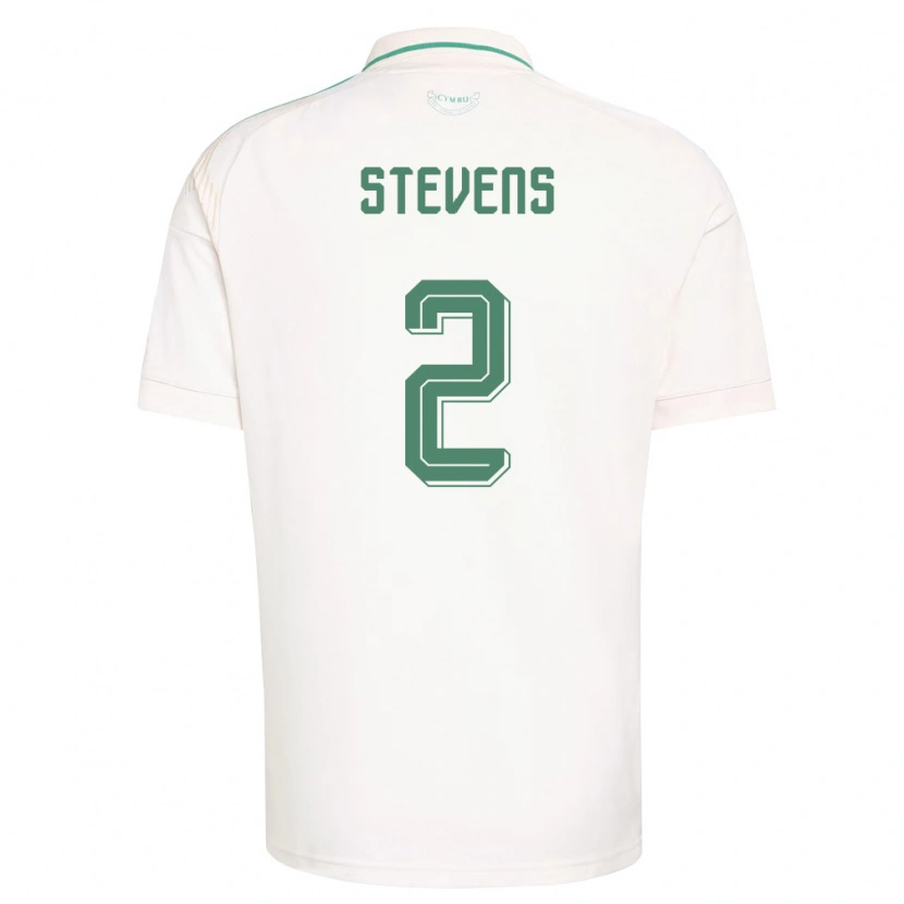 Danxen Pánské Wales Fin Stevens #2 Bílá Hnědá Zelená Daleko Hráčské Dresy 26-28 Dres