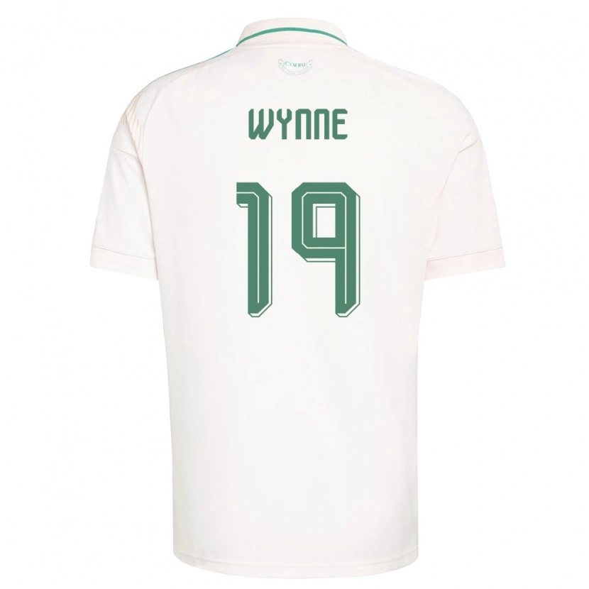 Danxen Pánské Wales Megan Wynne #19 Bílá Hnědá Zelená Daleko Hráčské Dresy 26-28 Dres
