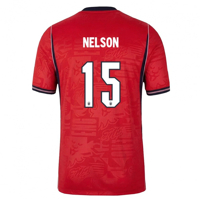 Danxen Pánské Anglie Ben Nelson #15 Červená Námořnická Bílá Daleko Hráčské Dresy 26-28 Dres