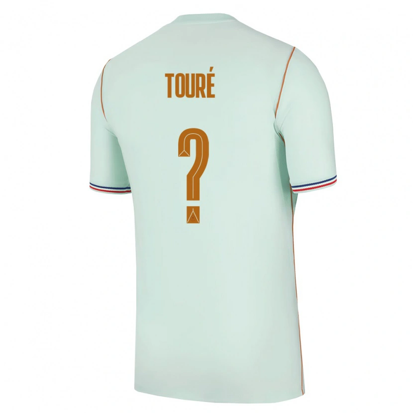 Danxen Pánské Francie Ousmane Touré #0 Zelená Zlatá Daleko Hráčské Dresy 26-28 Dres