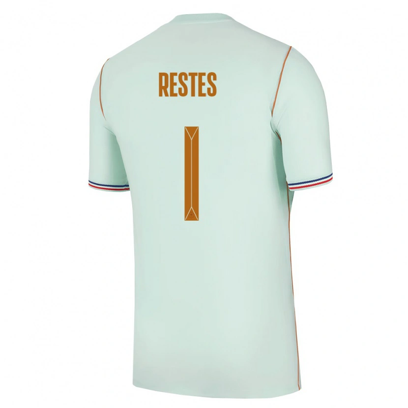 Danxen Pánské Francie Guillaume Restes #1 Zelená Zlatá Daleko Hráčské Dresy 26-28 Dres