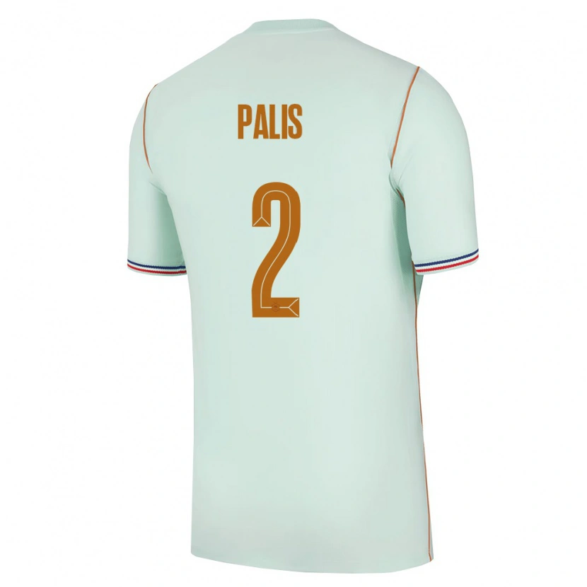 Danxen Pánské Francie Ella Palis #2 Zelená Zlatá Daleko Hráčské Dresy 26-28 Dres