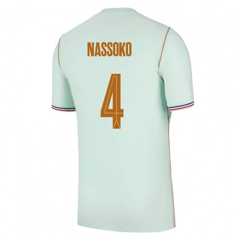 Danxen Pánské Francie Abdoulaye Nassoko #4 Zelená Zlatá Daleko Hráčské Dresy 26-28 Dres