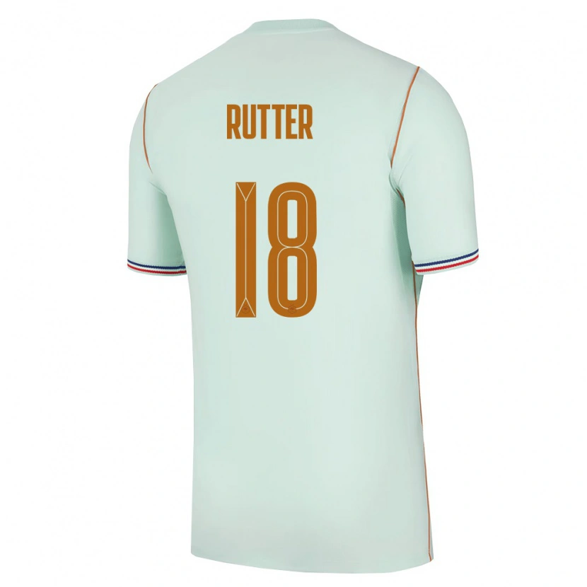 Danxen Pánské Francie Georginio Rutter #18 Zelená Zlatá Daleko Hráčské Dresy 26-28 Dres