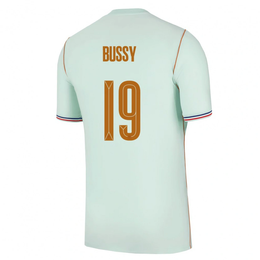Danxen Pánské Francie Kessya Bussy #19 Zelená Zlatá Daleko Hráčské Dresy 26-28 Dres
