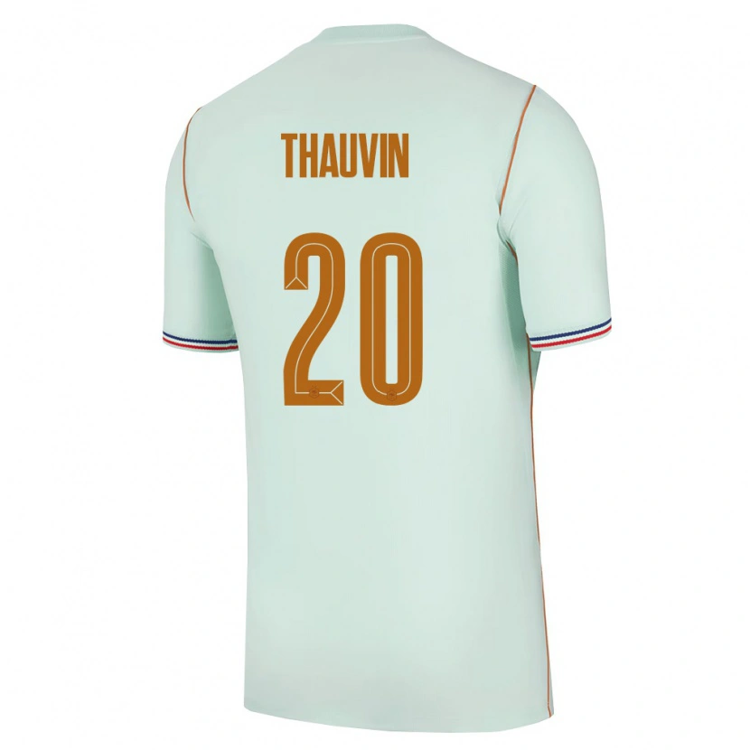 Danxen Pánské Francie Florian Thauvin #20 Zelená Zlatá Daleko Hráčské Dresy 26-28 Dres