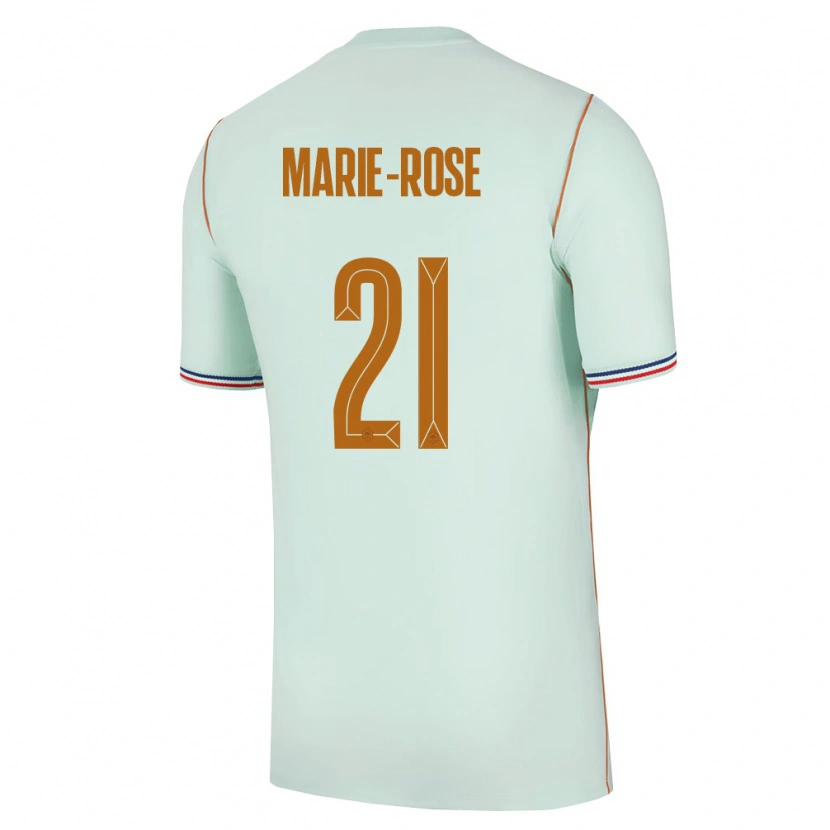 Danxen Pánské Francie Ylann Marie-Rose #21 Zelená Zlatá Daleko Hráčské Dresy 26-28 Dres