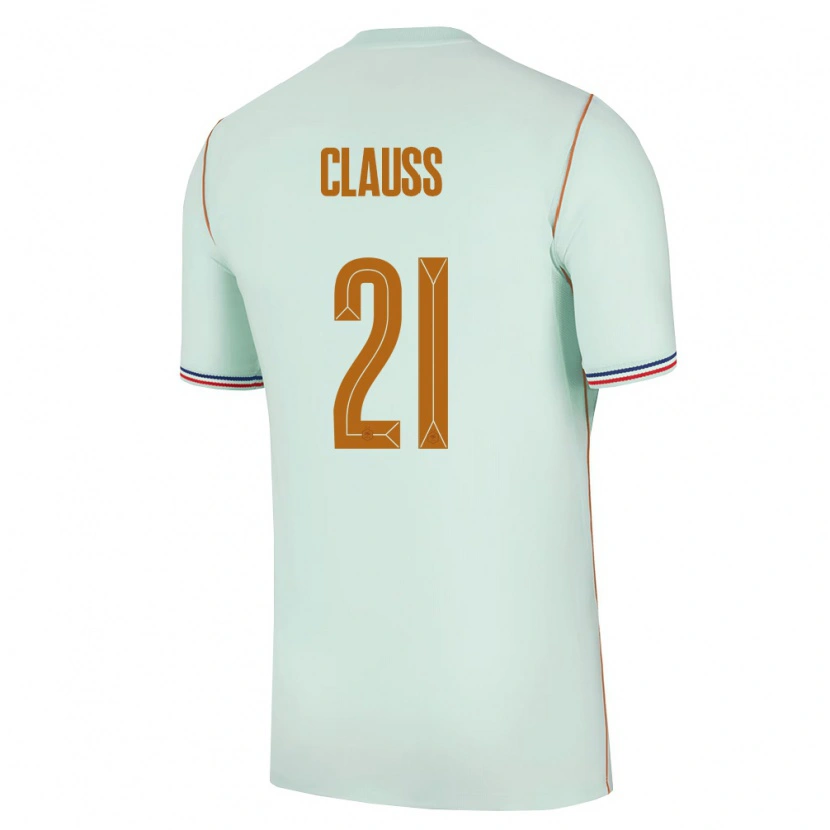 Danxen Pánské Francie Jonathan Clauss #21 Zelená Zlatá Daleko Hráčské Dresy 26-28 Dres