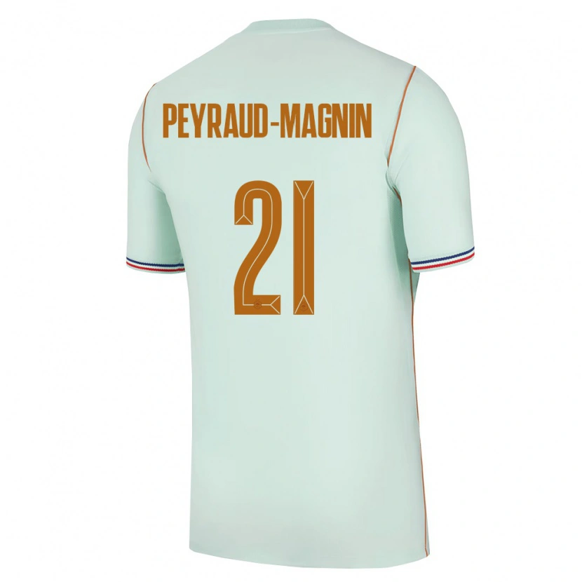 Danxen Pánské Francie Pauline Peyraud Magnin #21 Zelená Zlatá Daleko Hráčské Dresy 26-28 Dres