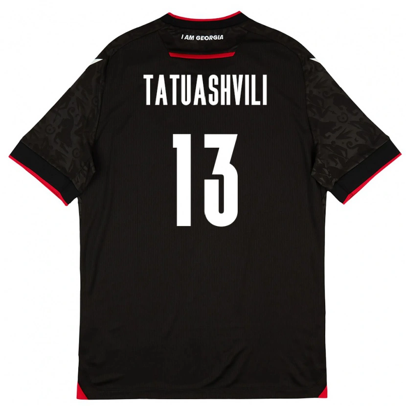 Danxen Pánské Georgia Tamar Tatuashvili #13 Černá Bílá Červená Daleko Hráčské Dresy 26-28 Dres