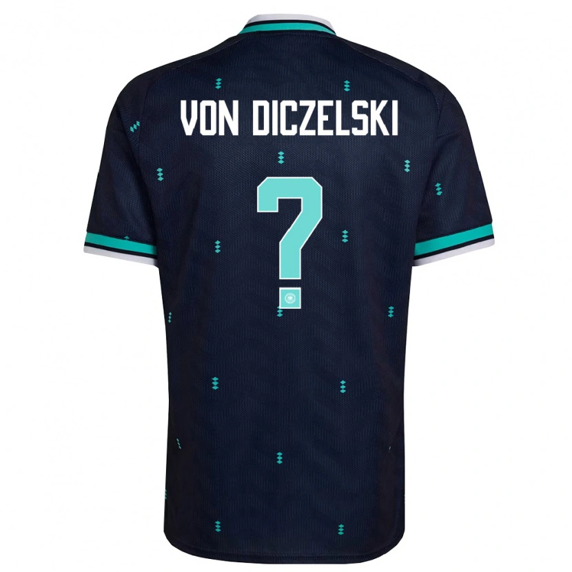 Danxen Pánské Německo Jannes Von Diczelski #0 Námořnická Nebeská Modrá Bílá Daleko Hráčské Dresy 26-28 Dres