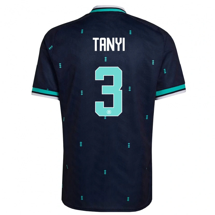 Danxen Pánské Německo Paul Tanyi #3 Námořnická Nebeská Modrá Bílá Daleko Hráčské Dresy 26-28 Dres