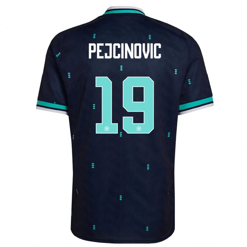 Danxen Pánské Německo Dzenan Pejcinovic #19 Námořnická Nebeská Modrá Bílá Daleko Hráčské Dresy 26-28 Dres