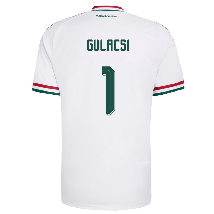 Danxen Pánské Maďarsko Péter Gulácsi #1 Bílá Červená Zelená Daleko Hráčské Dresy 26-28 Dres