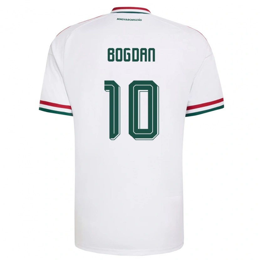 Danxen Pánské Maďarsko Hunor Bogdán #10 Bílá Červená Zelená Daleko Hráčské Dresy 26-28 Dres