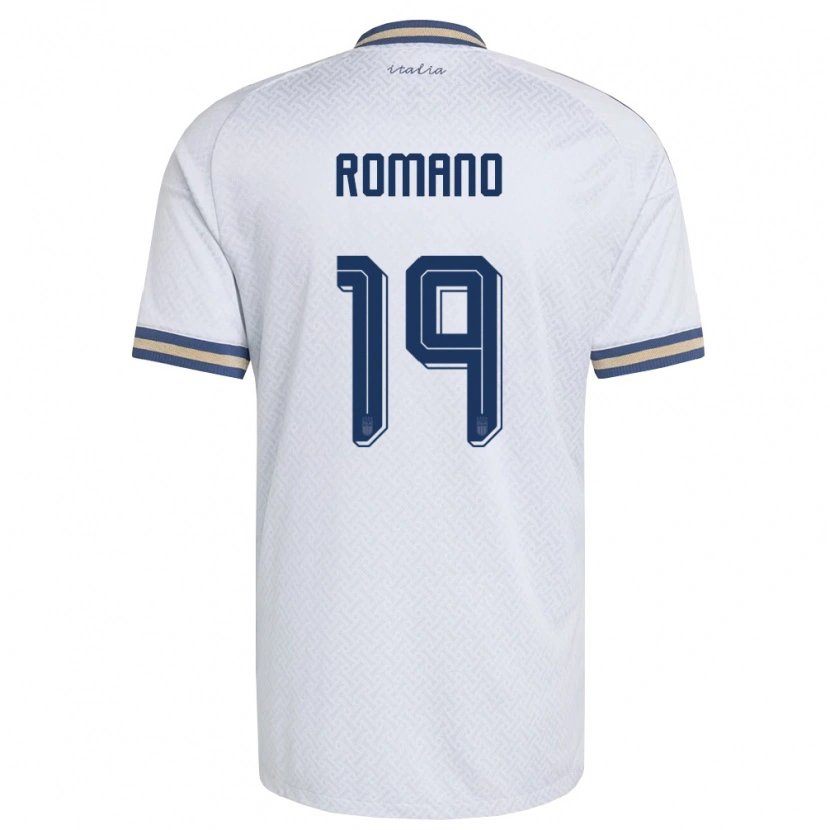 Danxen Pánské Itálie Marco Romano #19 Smetanová Námořnická Zlatá Daleko Hráčské Dresy 26-28 Dres