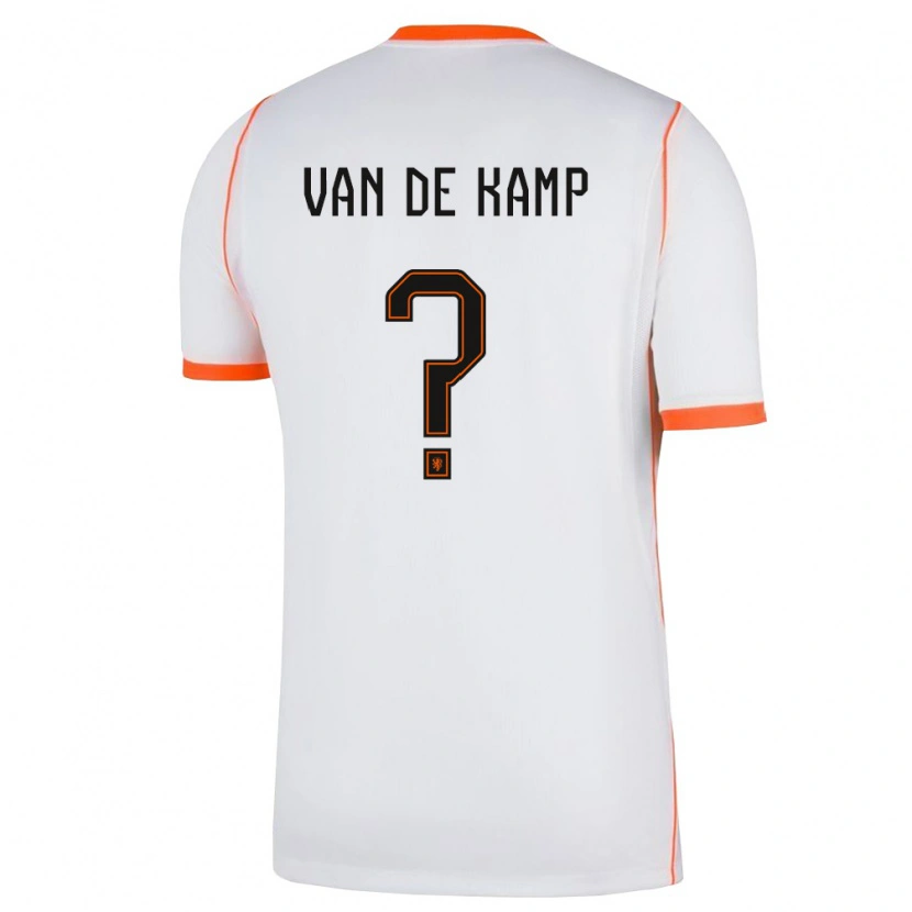Danxen Pánské Nizozemsko Jochem Ritmeester Van De Kamp #0 Bílá Oranžová Daleko Hráčské Dresy 26-28 Dres