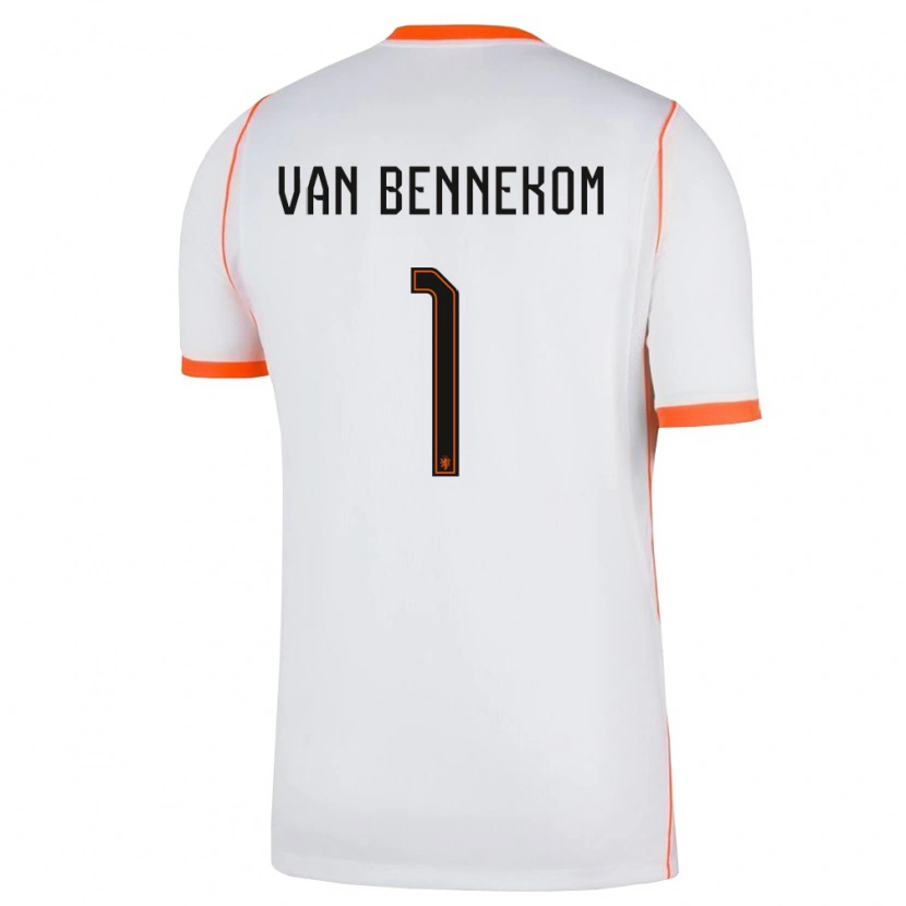 Danxen Pánské Nizozemsko Duron Van Bennekom #1 Bílá Oranžová Daleko Hráčské Dresy 26-28 Dres