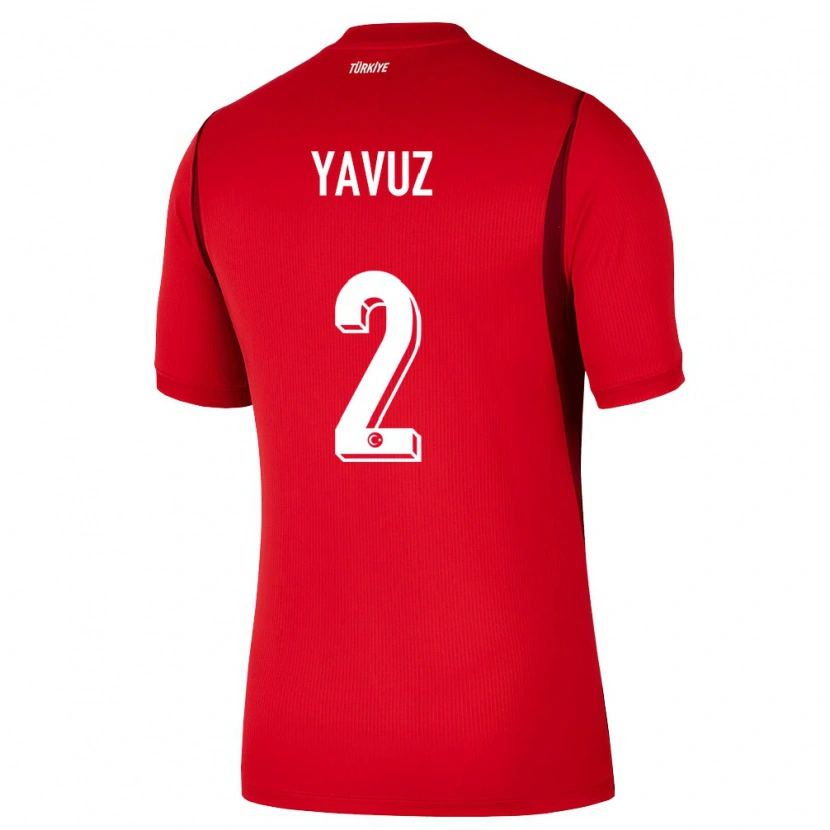 Danxen Dámské Turecko Batuhan Yavuz #2 Červená Vínová Domů Hráčské Dresy 26-28 Dres