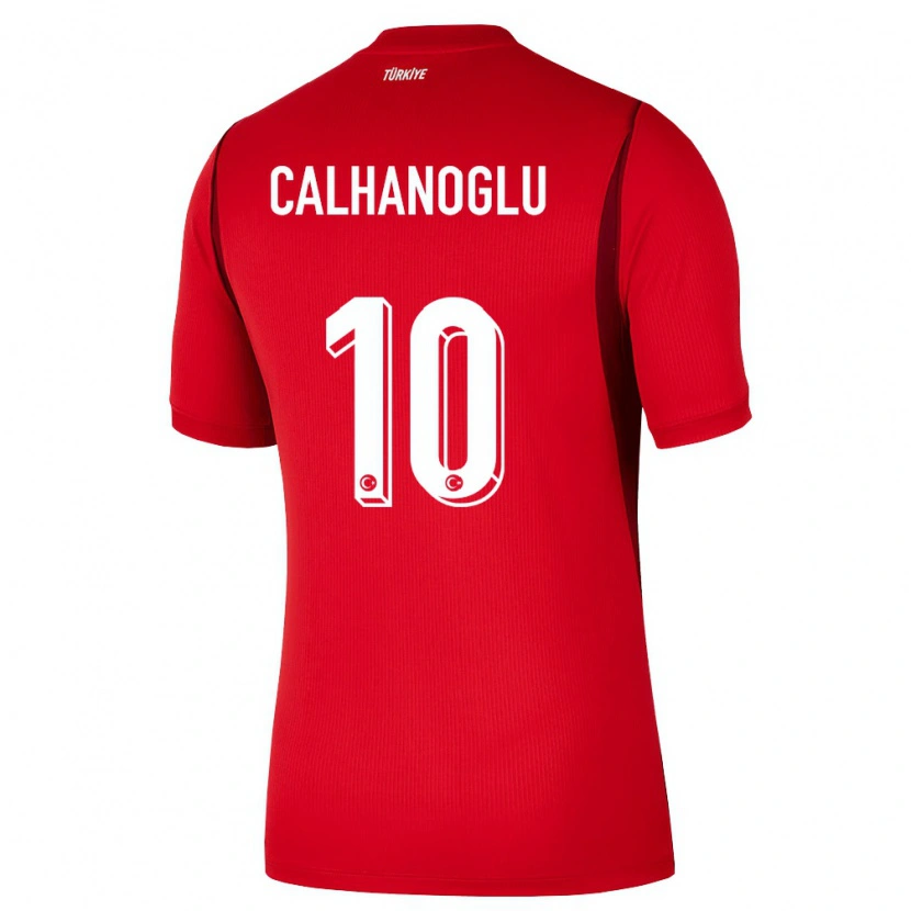 Danxen Dámské Turecko Hakan Çalhanoğlu #10 Červená Vínová Domů Hráčské Dresy 26-28 Dres