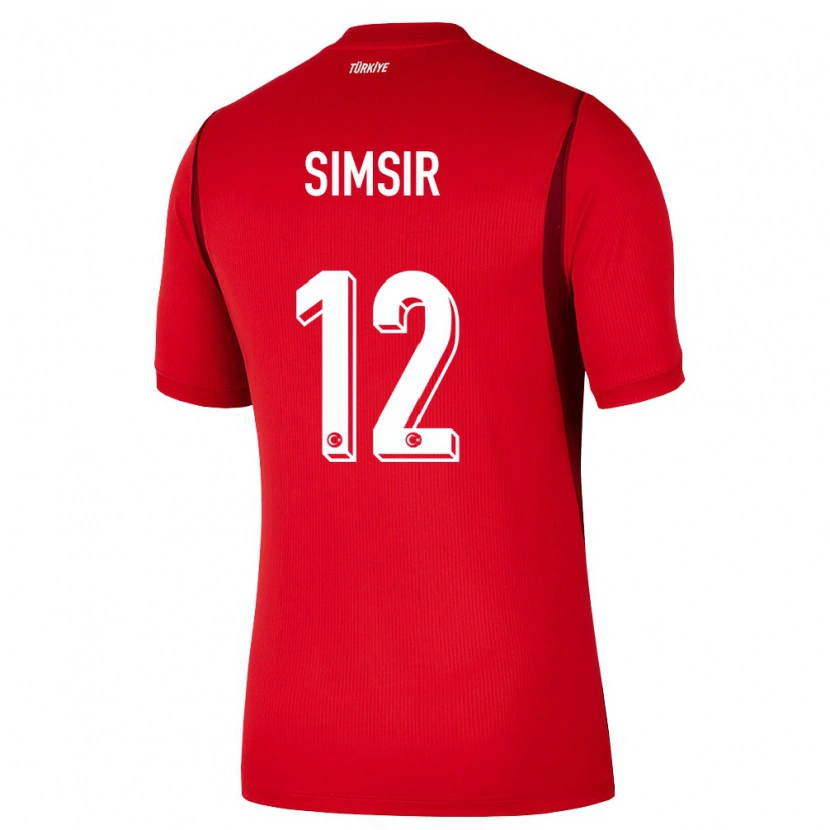 Danxen Dámské Turecko Arif Şimşir #12 Červená Vínová Domů Hráčské Dresy 26-28 Dres