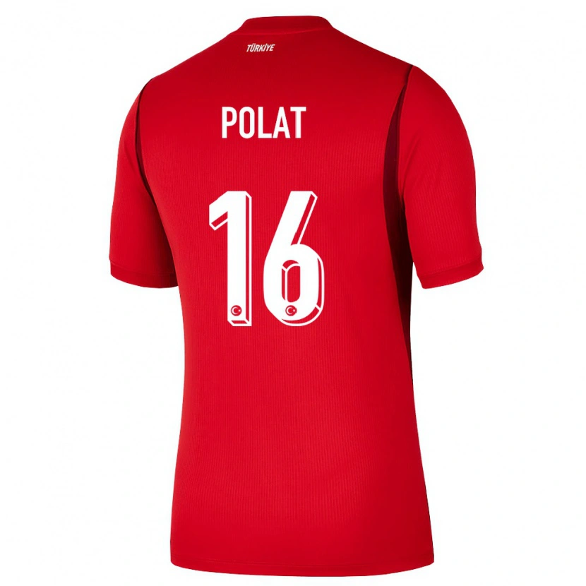 Danxen Dámské Turecko Rojin Polat #16 Červená Vínová Domů Hráčské Dresy 26-28 Dres