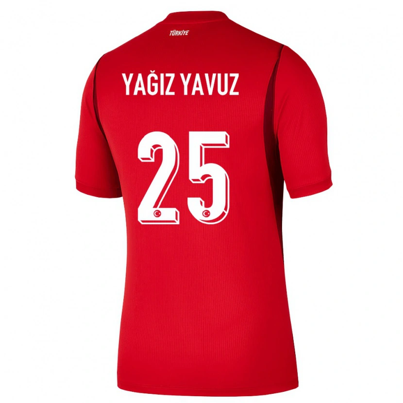 Danxen Dámské Turecko Yusuf Yağız Yavuz #25 Červená Vínová Domů Hráčské Dresy 26-28 Dres