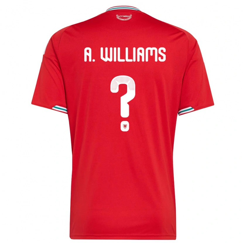 Danxen Dámské Wales Alex Williams #0 Červená Bílá Zelená Domů Hráčské Dresy 26-28 Dres