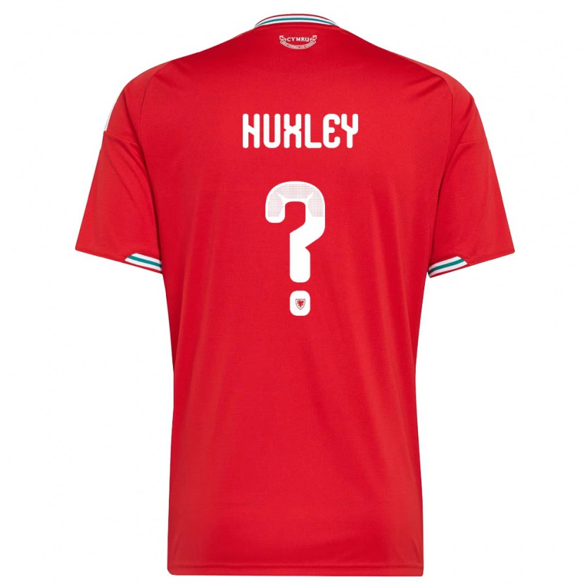 Danxen Dámské Wales Leon Huxley #0 Červená Bílá Zelená Domů Hráčské Dresy 26-28 Dres