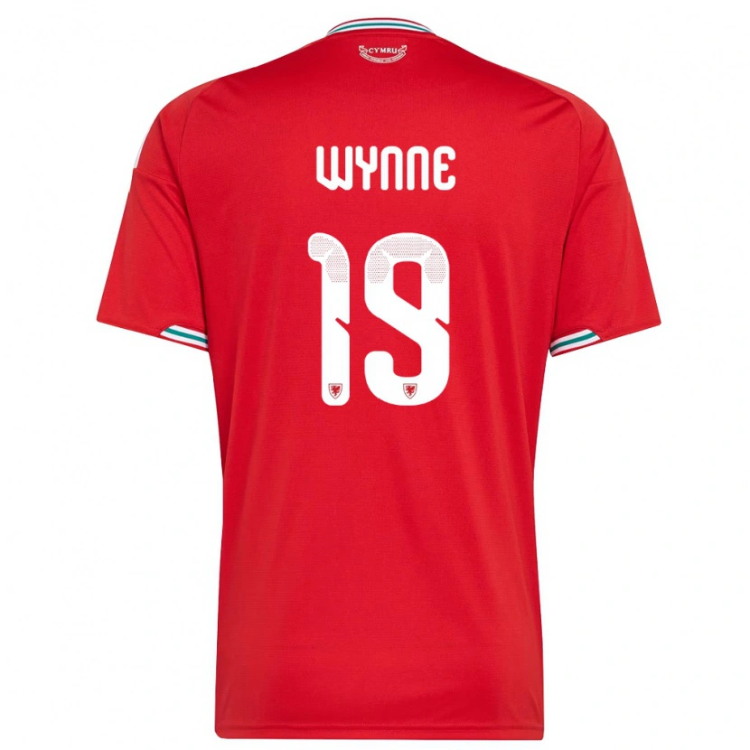 Danxen Dámské Wales Megan Wynne #19 Červená Bílá Zelená Domů Hráčské Dresy 26-28 Dres