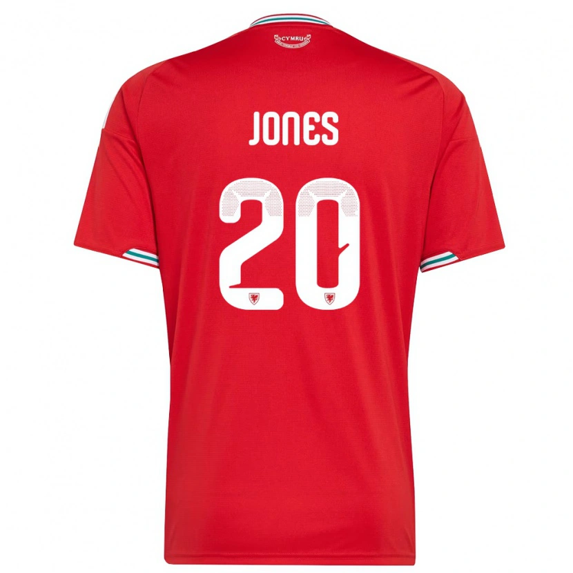 Danxen Dámské Wales Carrie Jones #20 Červená Bílá Zelená Domů Hráčské Dresy 26-28 Dres