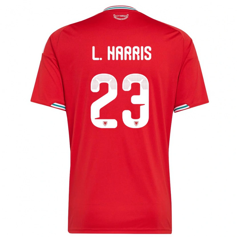 Danxen Dámské Wales Luke Harris #23 Červená Bílá Zelená Domů Hráčské Dresy 26-28 Dres