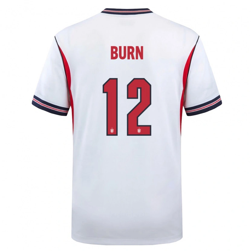Danxen Dámské Anglie Dan Burn #12 Bílá Námořnická Červená Domů Hráčské Dresy 26-28 Dres