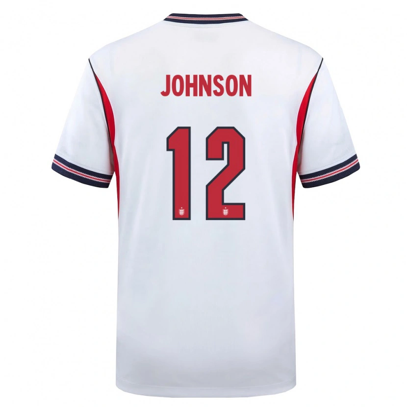 Danxen Dámské Anglie Joe Johnson #12 Bílá Námořnická Červená Domů Hráčské Dresy 26-28 Dres