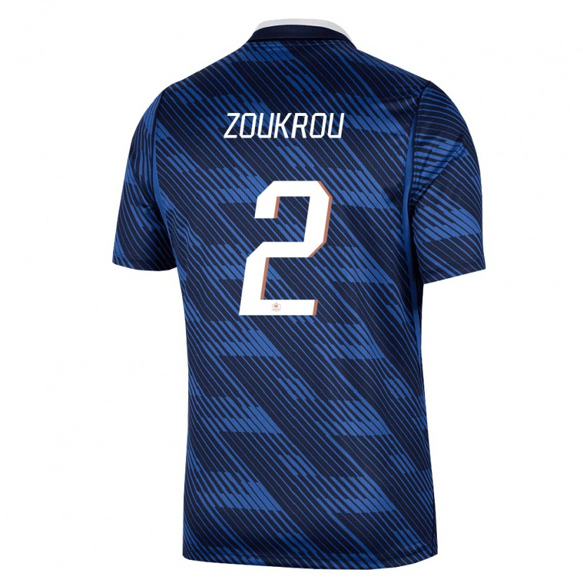 Danxen Dámské Francie Tanguy Zoukrou #2 Námořnická Modrá Bílá Domů Hráčské Dresy 26-28 Dres