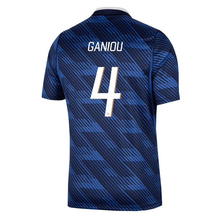 Danxen Dámské Francie Ismaëlo Ganiou #4 Námořnická Modrá Bílá Domů Hráčské Dresy 26-28 Dres