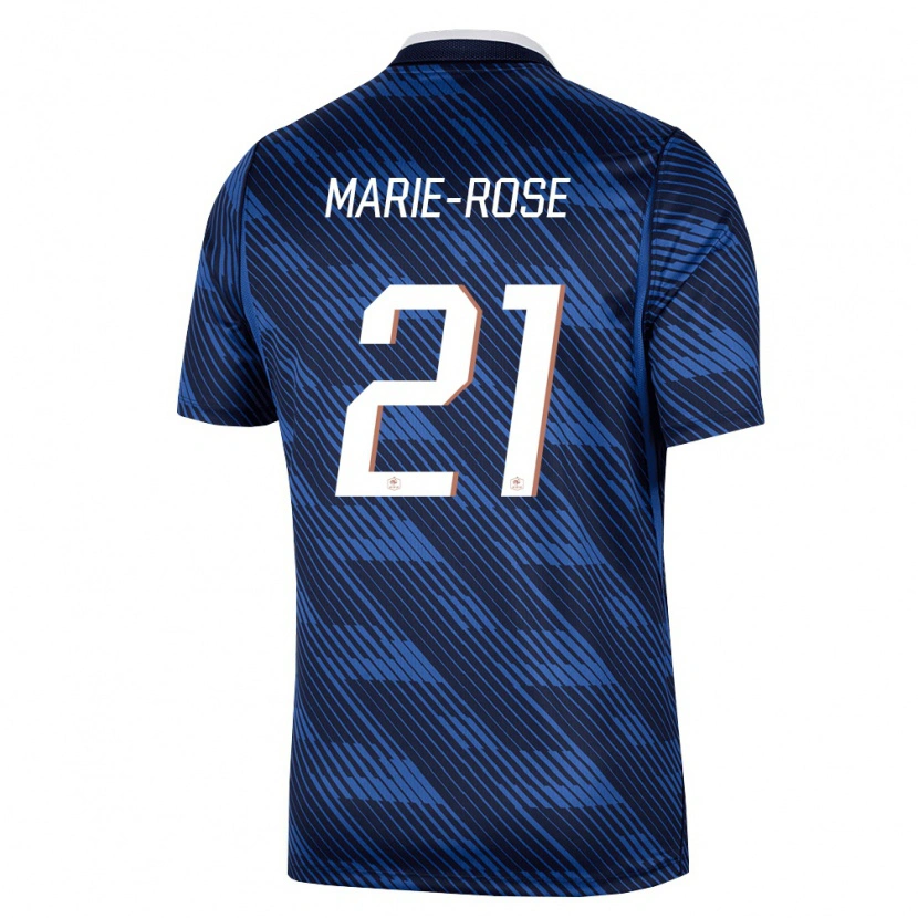 Danxen Dámské Francie Ylann Marie-Rose #21 Námořnická Modrá Bílá Domů Hráčské Dresy 26-28 Dres