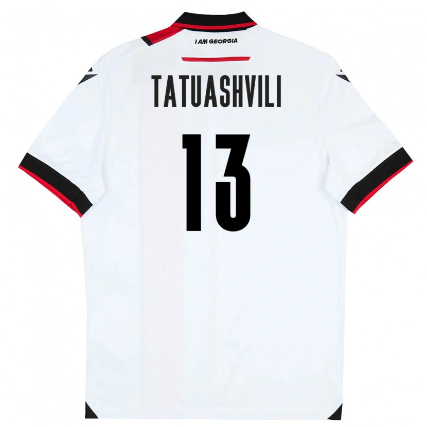 Danxen Dámské Georgia Tamar Tatuashvili #13 Bílá Černá Červená Domů Hráčské Dresy 26-28 Dres