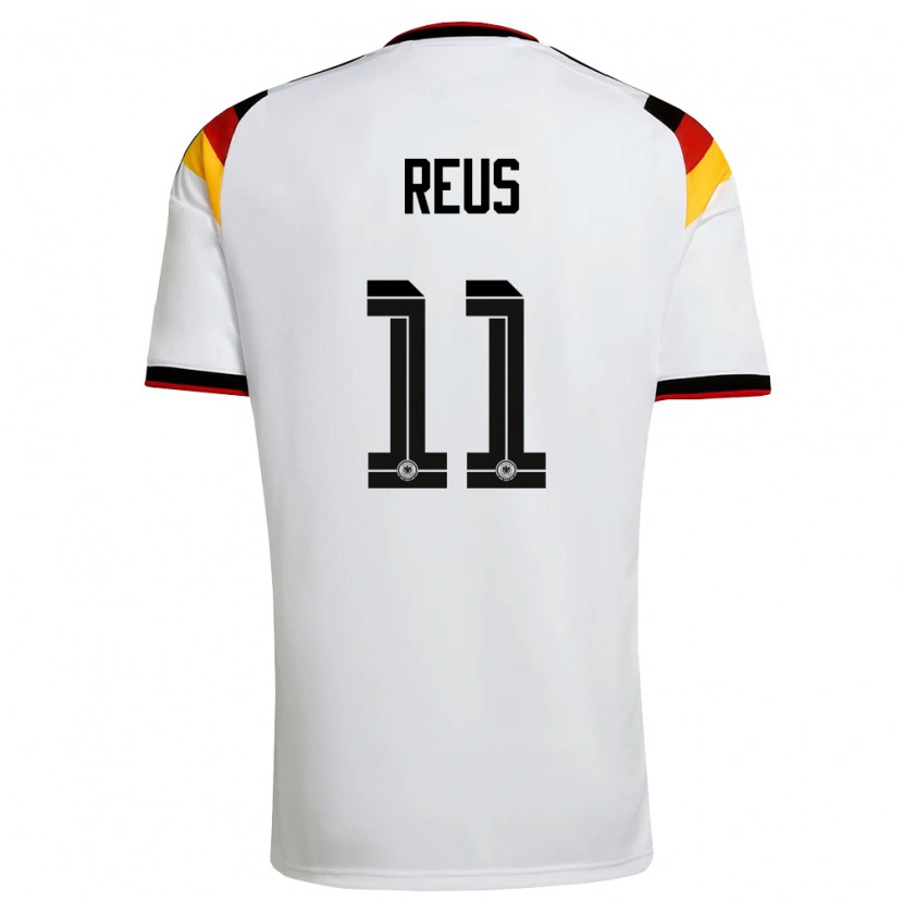 Danxen Dámské Německo Marco Reus #11 Bílá Černá Červená Domů Hráčské Dresy 26-28 Dres