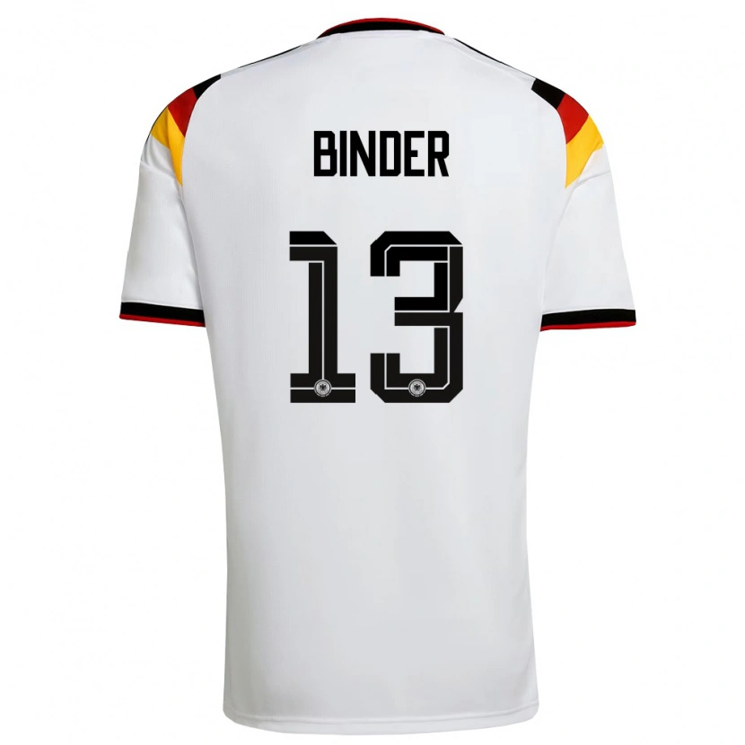 Danxen Dámské Německo Tim Binder #13 Bílá Černá Červená Domů Hráčské Dresy 26-28 Dres