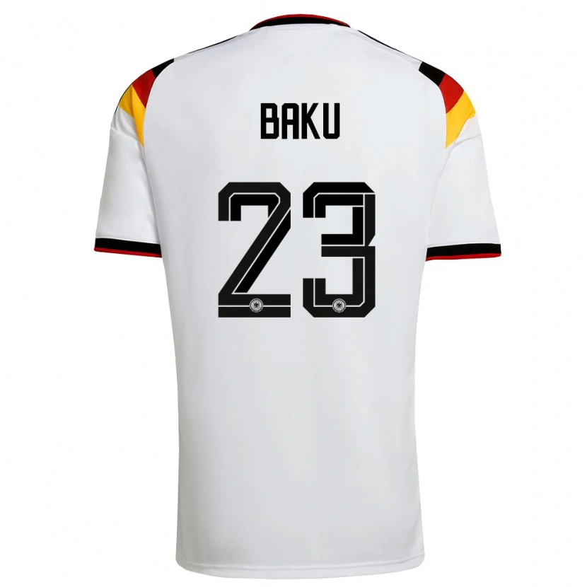 Danxen Dámské Německo Ridle Baku #23 Bílá Černá Červená Domů Hráčské Dresy 26-28 Dres