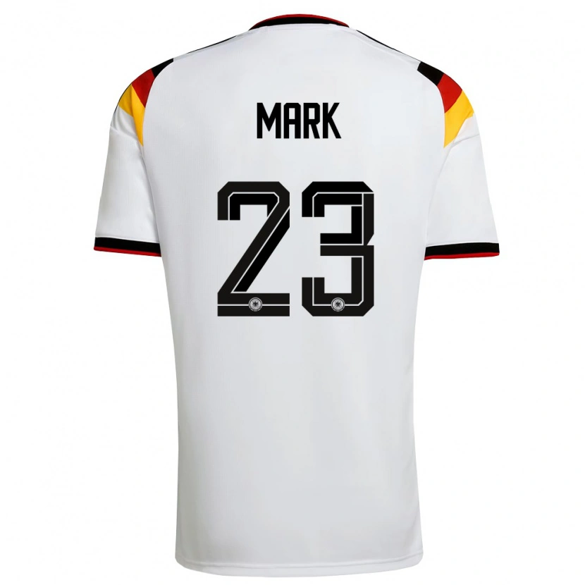 Danxen Dámské Německo Felix Mark #23 Bílá Černá Červená Domů Hráčské Dresy 26-28 Dres
