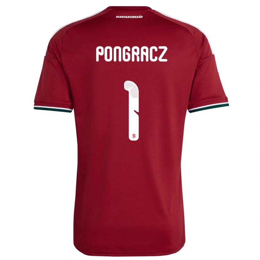 Danxen Dámské Maďarsko Agness Pongracz #1 Červená Bílá Zelená Domů Hráčské Dresy 26-28 Dres