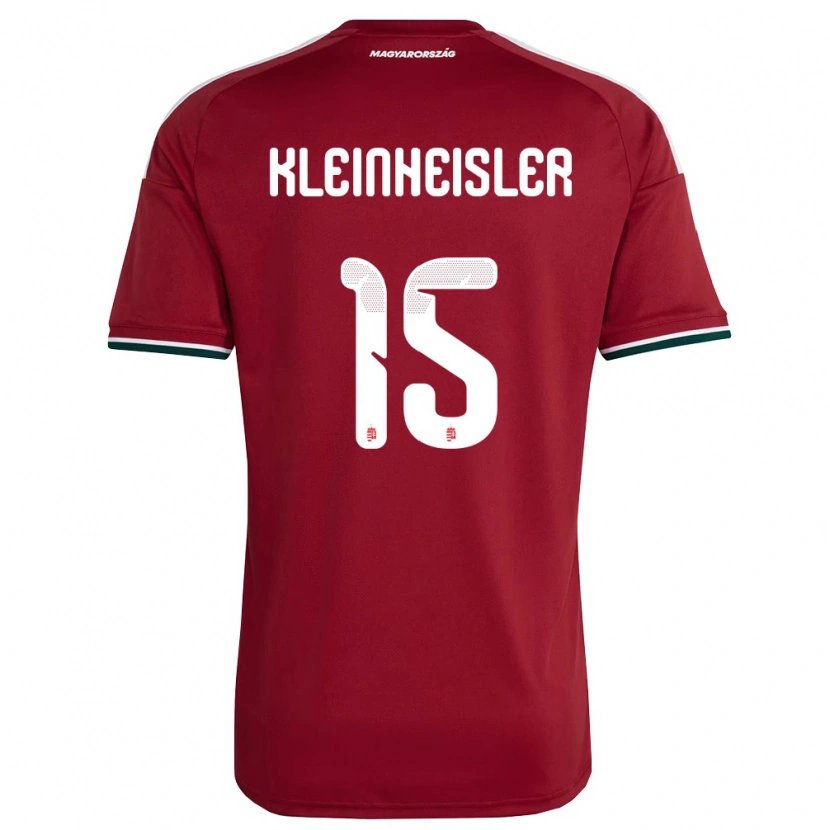 Danxen Dámské Maďarsko László Kleinheisler #15 Červená Bílá Zelená Domů Hráčské Dresy 26-28 Dres