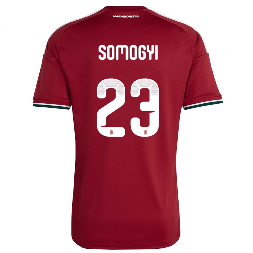 Danxen Dámské Maďarsko Tamás Somogyi #23 Červená Bílá Zelená Domů Hráčské Dresy 26-28 Dres