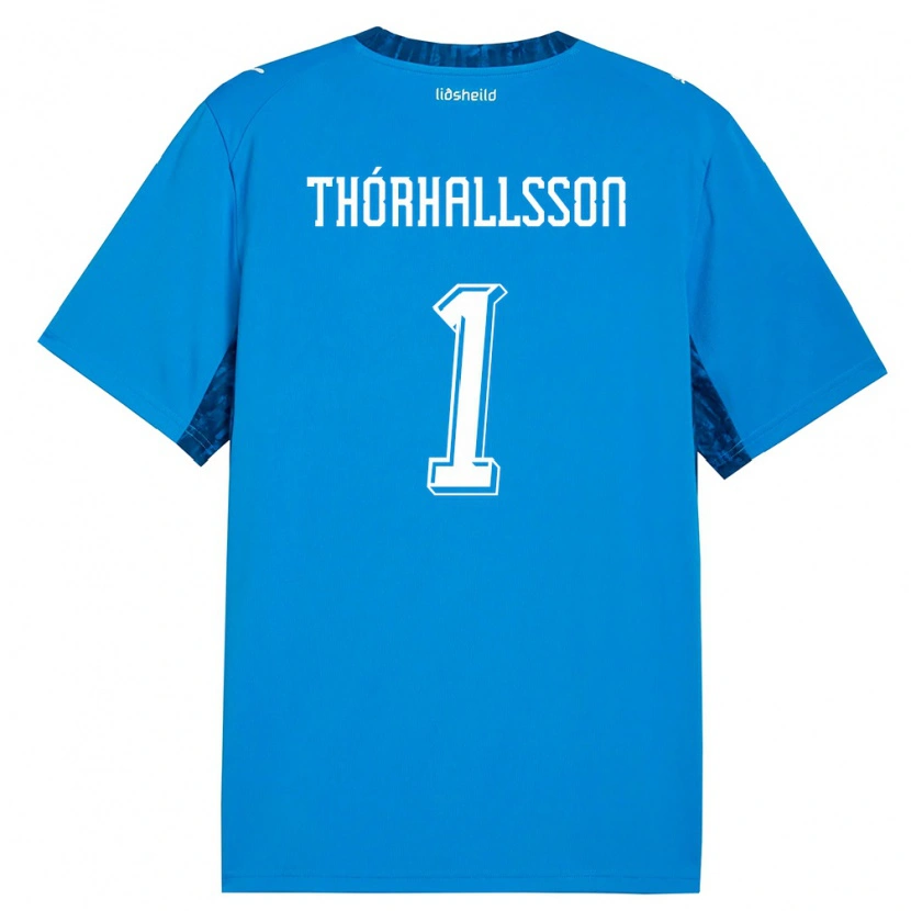 Danxen Dámské Island Ívar Arnbro Thórhallsson #1 Modrá Námořnická Domů Hráčské Dresy 26-28 Dres
