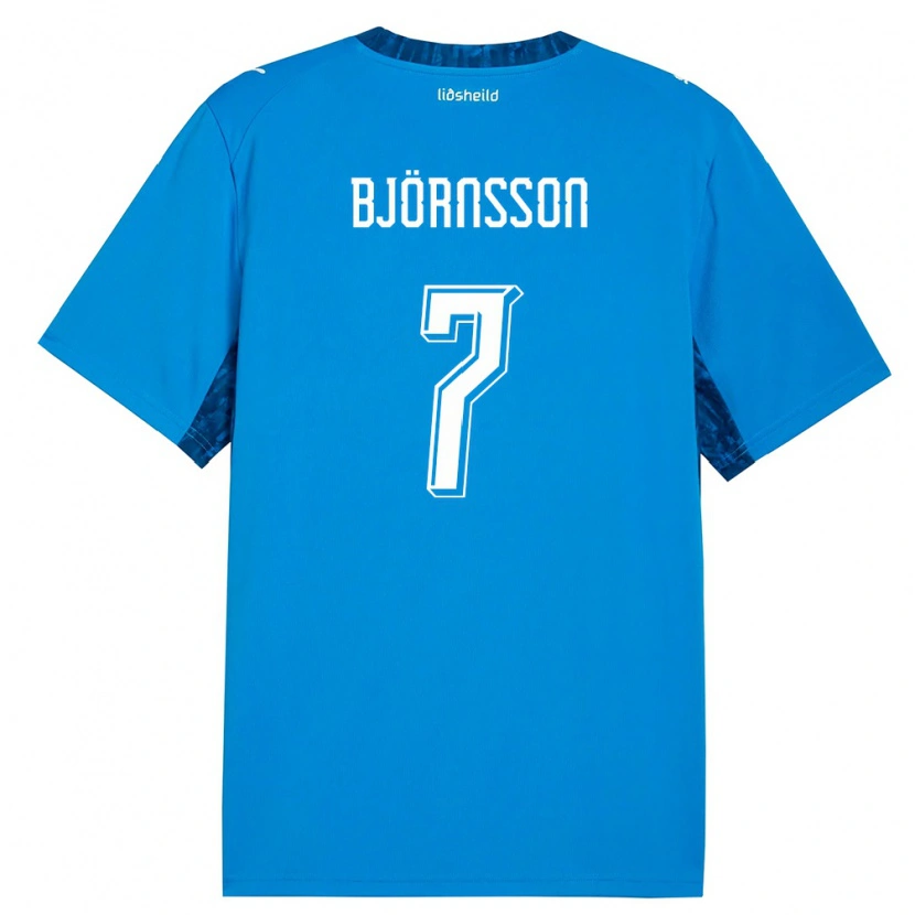 Danxen Dámské Island Benjamin Björnsson #7 Modrá Námořnická Domů Hráčské Dresy 26-28 Dres