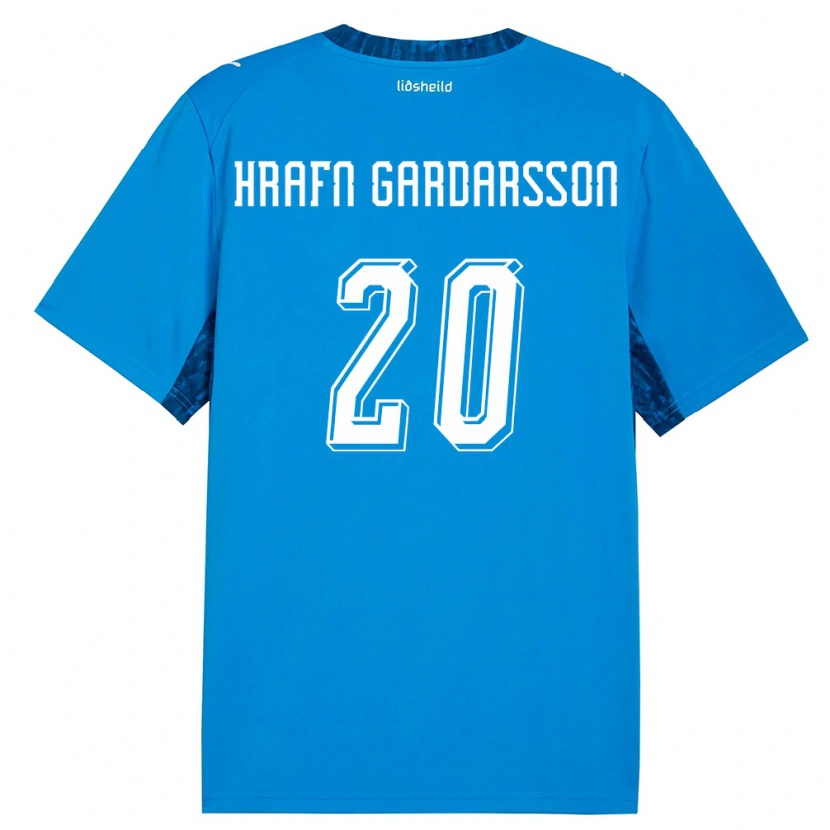 Danxen Dámské Island Bjarki Hrafn Gardarsson #20 Modrá Námořnická Domů Hráčské Dresy 26-28 Dres