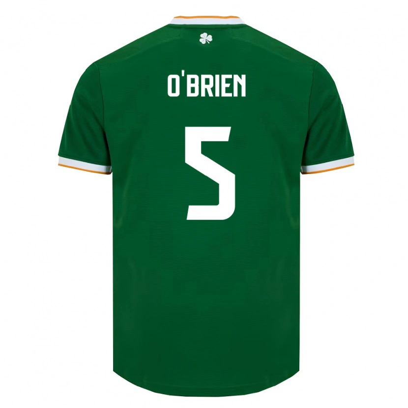 Danxen Dámské Irsko Jake O'brien #5 Tmavě Zelená Bílá Domů Hráčské Dresy 26-28 Dres